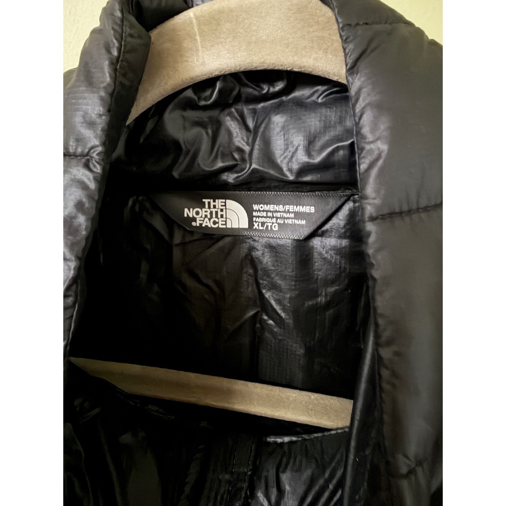The North Face Womens Thermoball Quilted Puffer Vest Black XL Insulated Zip Up - Picture 3 of 8